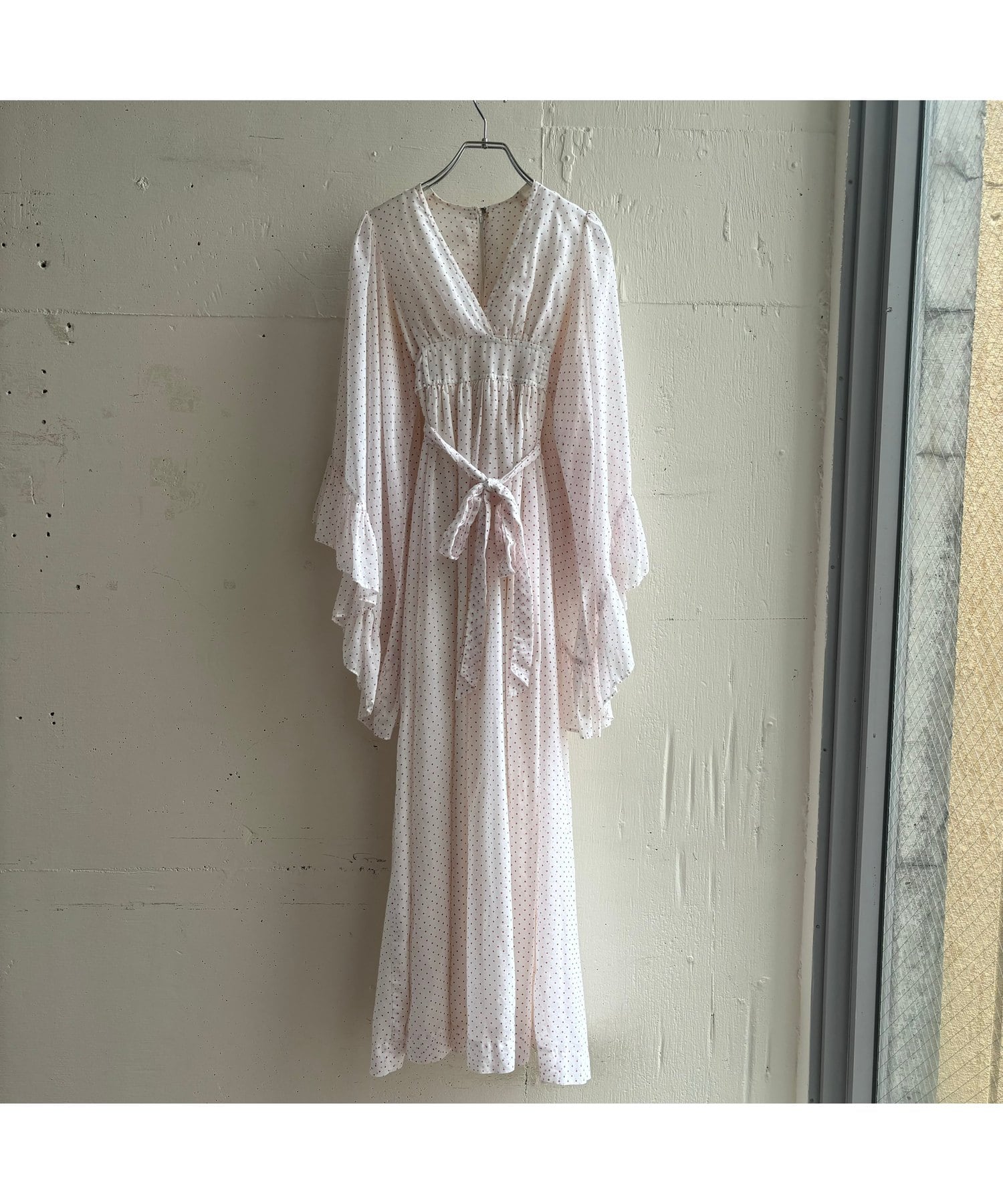 60~70s ヴィンテージワンピース シフォンワンピース ヒッピー ドレス
