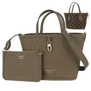 New LOUIS VUITTON ルイヴィトン ネヴァーフル インサイドアウト BB モノグラム ダークファンゴ M28349 リバーシブル 2WAY ミニトート 新品