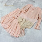 社交ダンス 衣装 スタンダード 上下セット ツーピース レッスンウェア パーティ衣装 女性用 レディース オールシーズン オレンジ系 キラキラ ペールオレンジ キラキラ ホログラム Lサイズ ファスナー仕様 柔らかい伸縮性 おしゃれ スカート トップス デザイン 発表会 ダンスレッスン パフォーマンス 撮影用 ブラウス ドレス