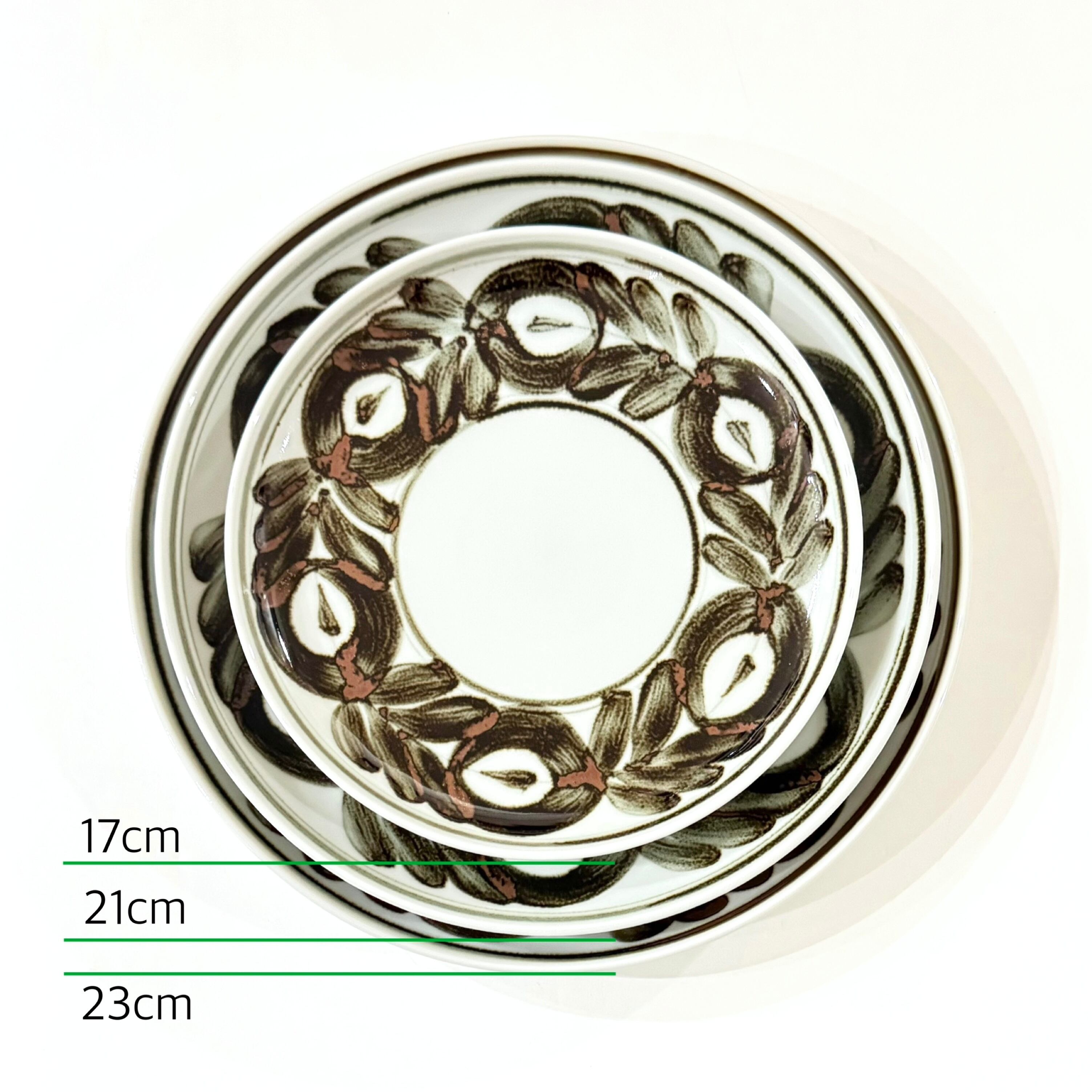 まわり花 (錆) 21cmプレート | 24to3［西富陶磁器オンラインストア