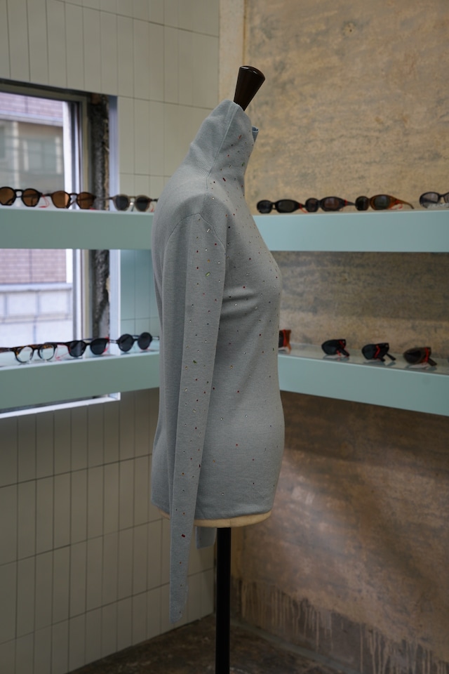 COLOR TUBE TURTLE KNIT