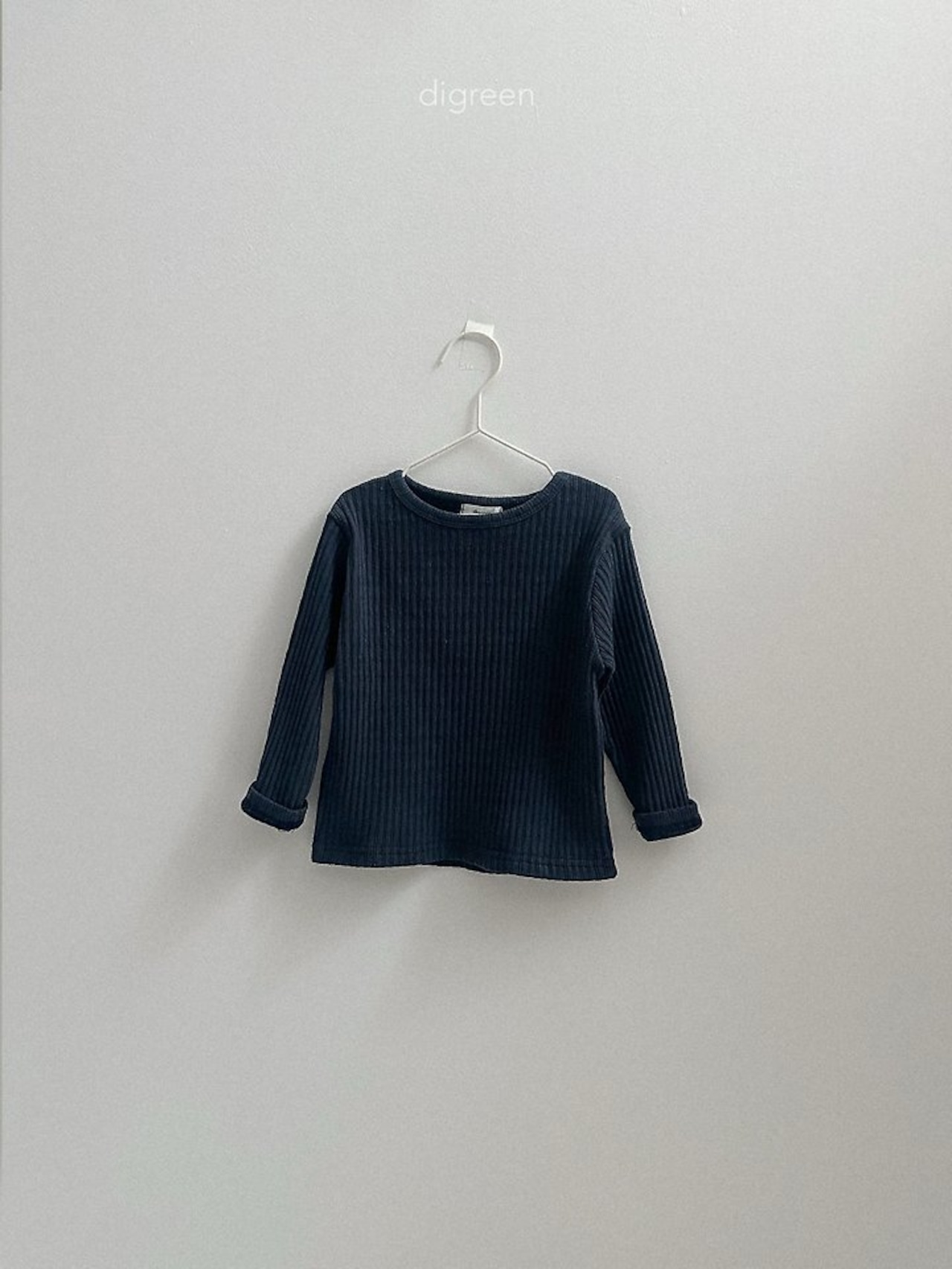 韓国子供服 / Digreen / 26Autumn / Bella Rib Tee / 長袖Tシャツ *S~XXL*
