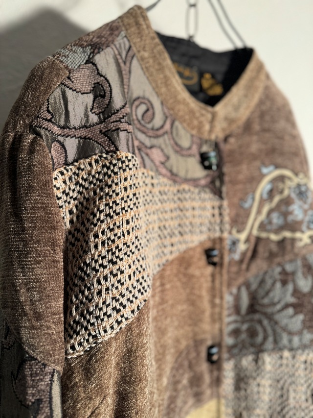 ●Asian patchwork Gobelin  jacket vintage