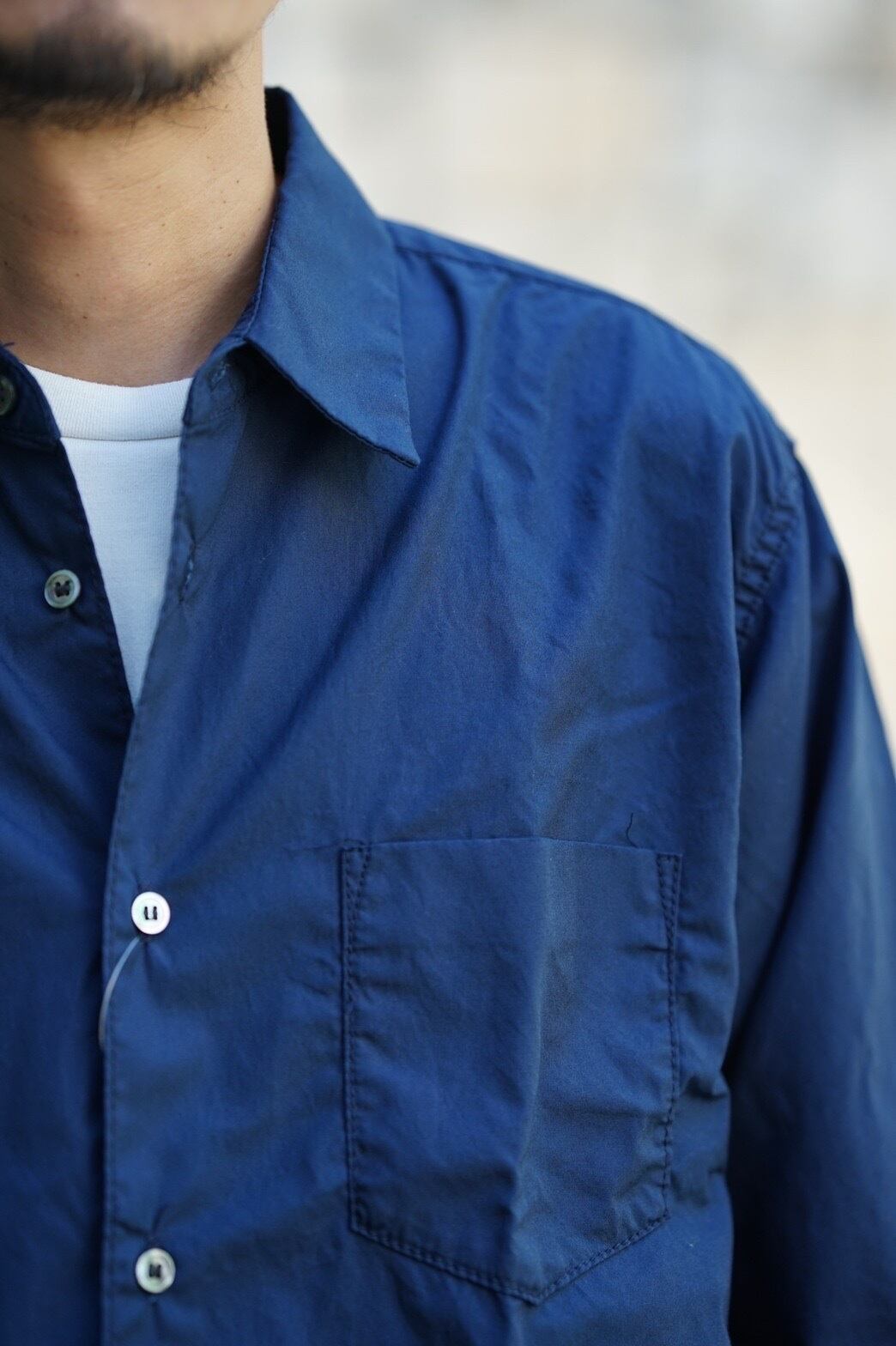 Sans limite(サンリミット) / RESTOCK 二本針ブロードBOXレギュラー -navy-(W2301211)