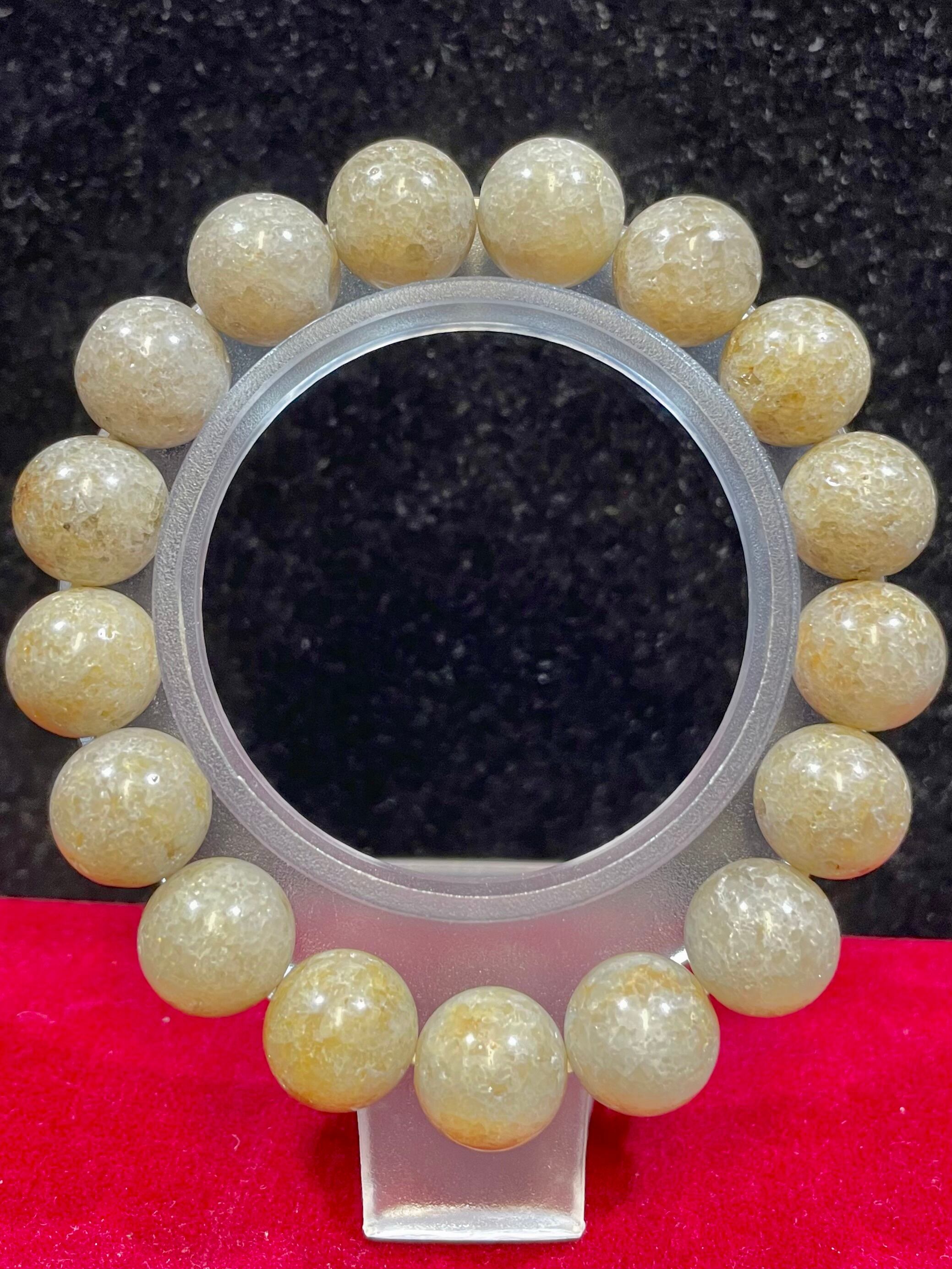 3) 天孫降臨!霊性クオーツ「神石・ニニギ水晶」ブレスレット12mm