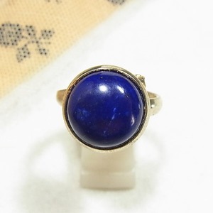 天然石、ラピスラズリのフリーサイズリング　  アクセサリーのセール通販 11572R