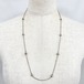 Old 900 Silver Chain & Beads Necklace Made In Czecho/Slovakia