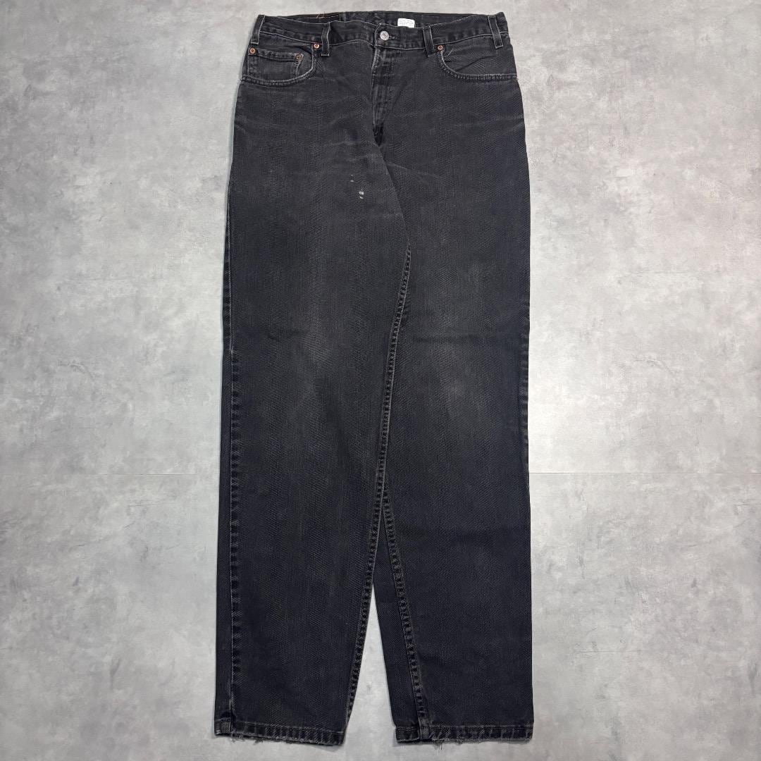 リーバイス560 W36 ブラックデニム 古着 黒 00s USA製 16893