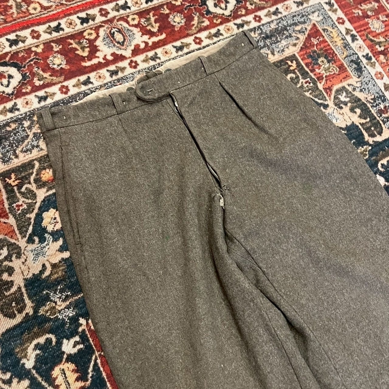 50s〜 スウェーデン軍 実物 CBV Swedish Army ウール パンツ W90cm