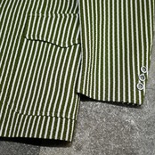 70's seersucker stripe tailored jacket