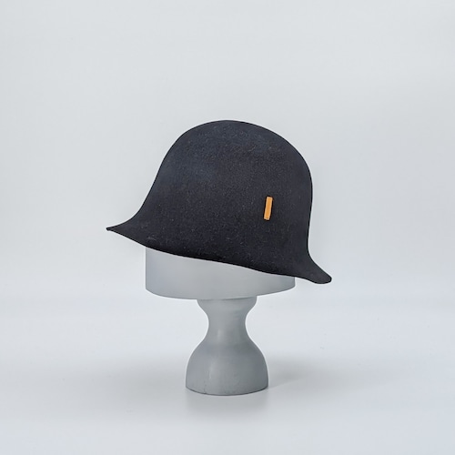 BD-BC209 Rabbit Velor Tulip Hat - BLK