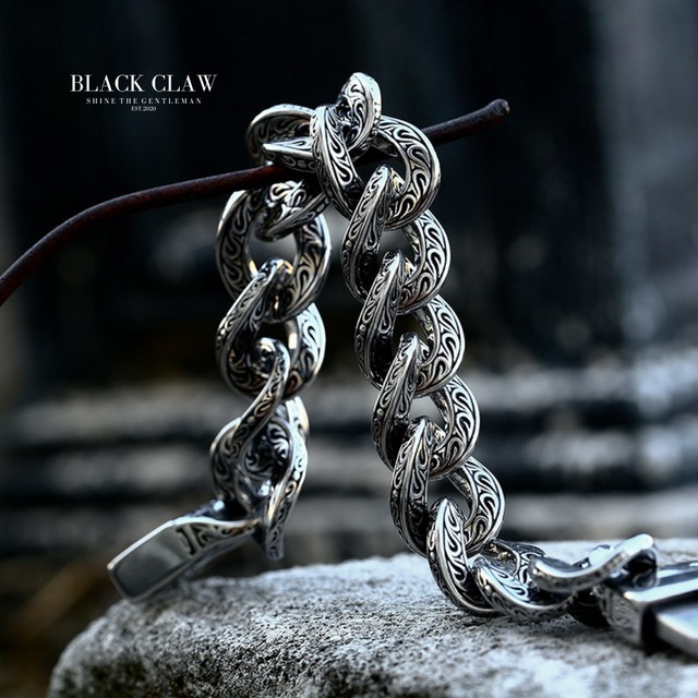 Arabesque Pattern BIG Chain  Bracelet 【B＆C】