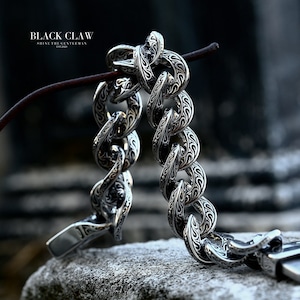Arabesque Pattern BIG Chain  Bracelet 【B＆C】