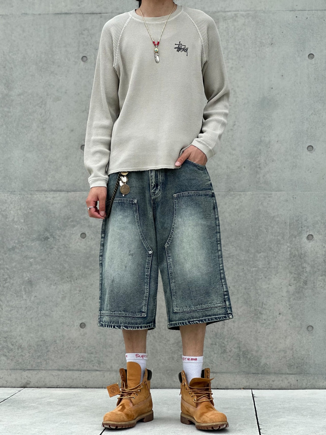 Fade Edge Double Knee Shorts