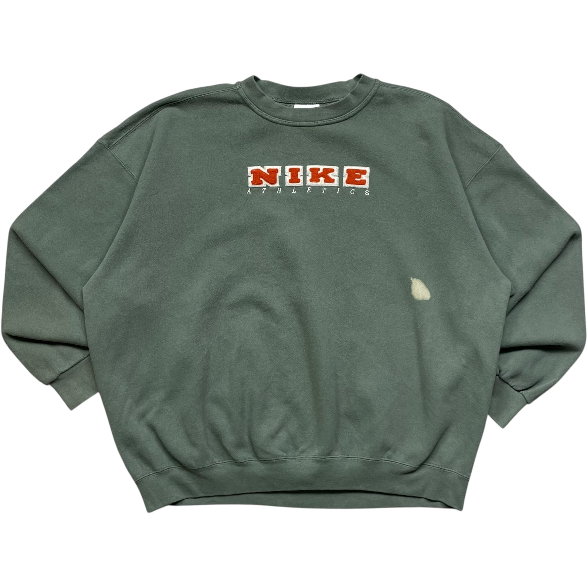 《XXL》 NIKE ナイキ スウェット 刺繍ロゴ USA製 90年代 vintage no.8999