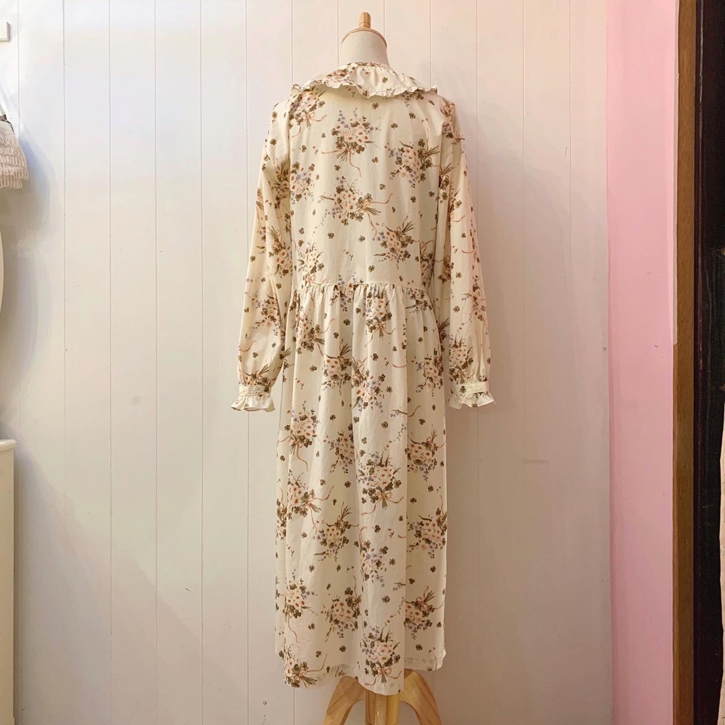 marguerite bouquet frill cotton one-piece