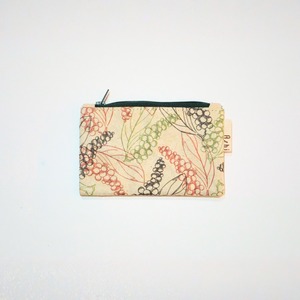 Ashi｜亜紙 Flat Pouch S＊Pepper Corn 胡椒柄 紙ポーチ  バナナ ハンドメイド