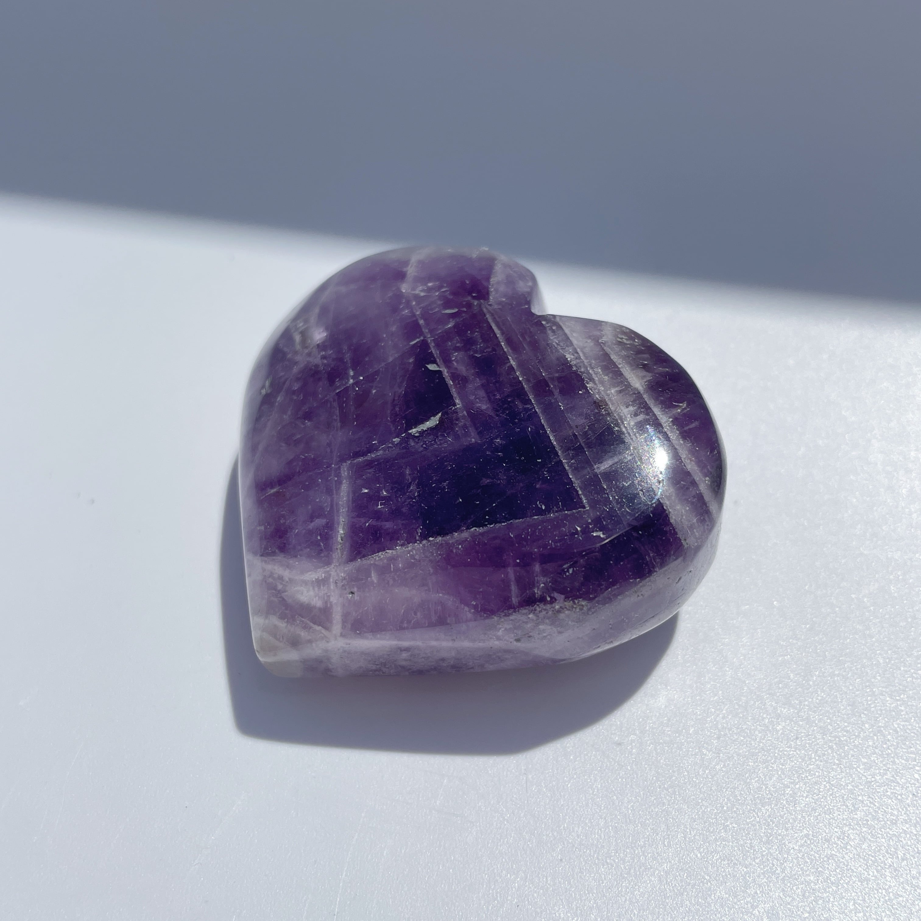 ドリームアメジスト ハート型21◇ Dream Amethyst ◇天然石・鉱物