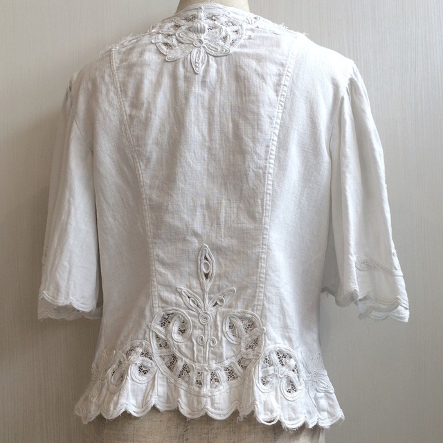 30s cotton  embroidery jacket