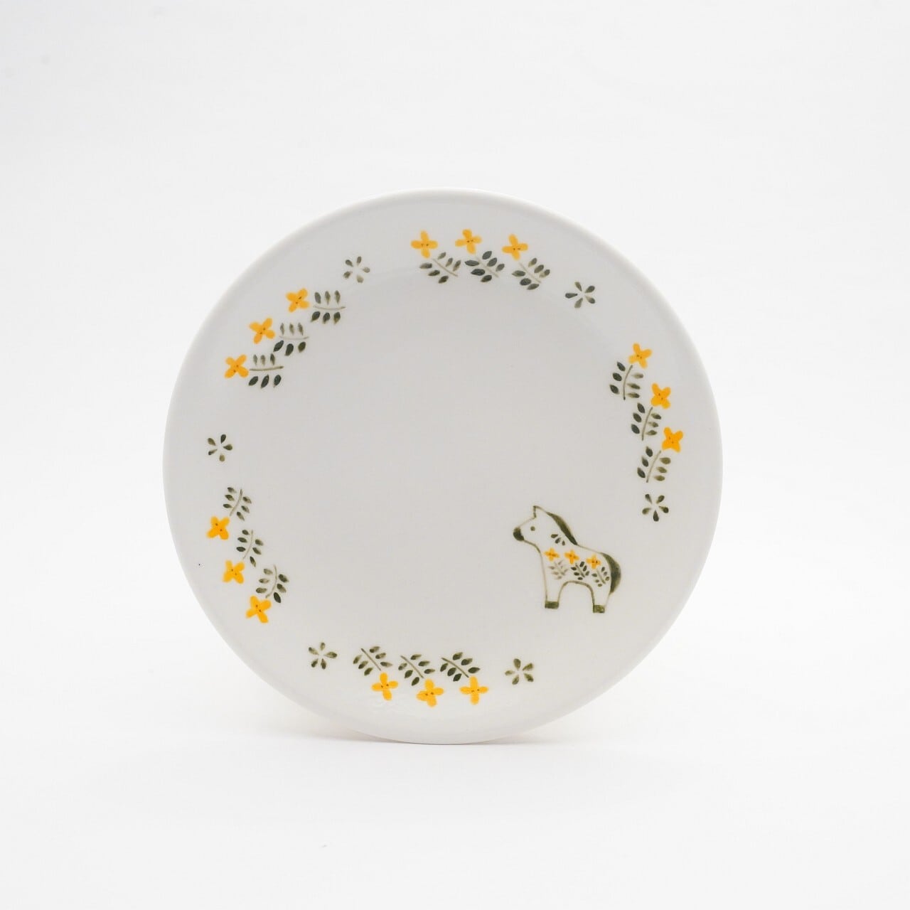 【久保島 利恵】幸せを呼ぶ馬 金木犀 小皿 A-2