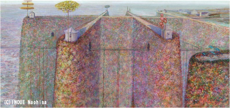井上直久・絵本イバラードの旅より『丘の小さな家』版画 | ART SPACE