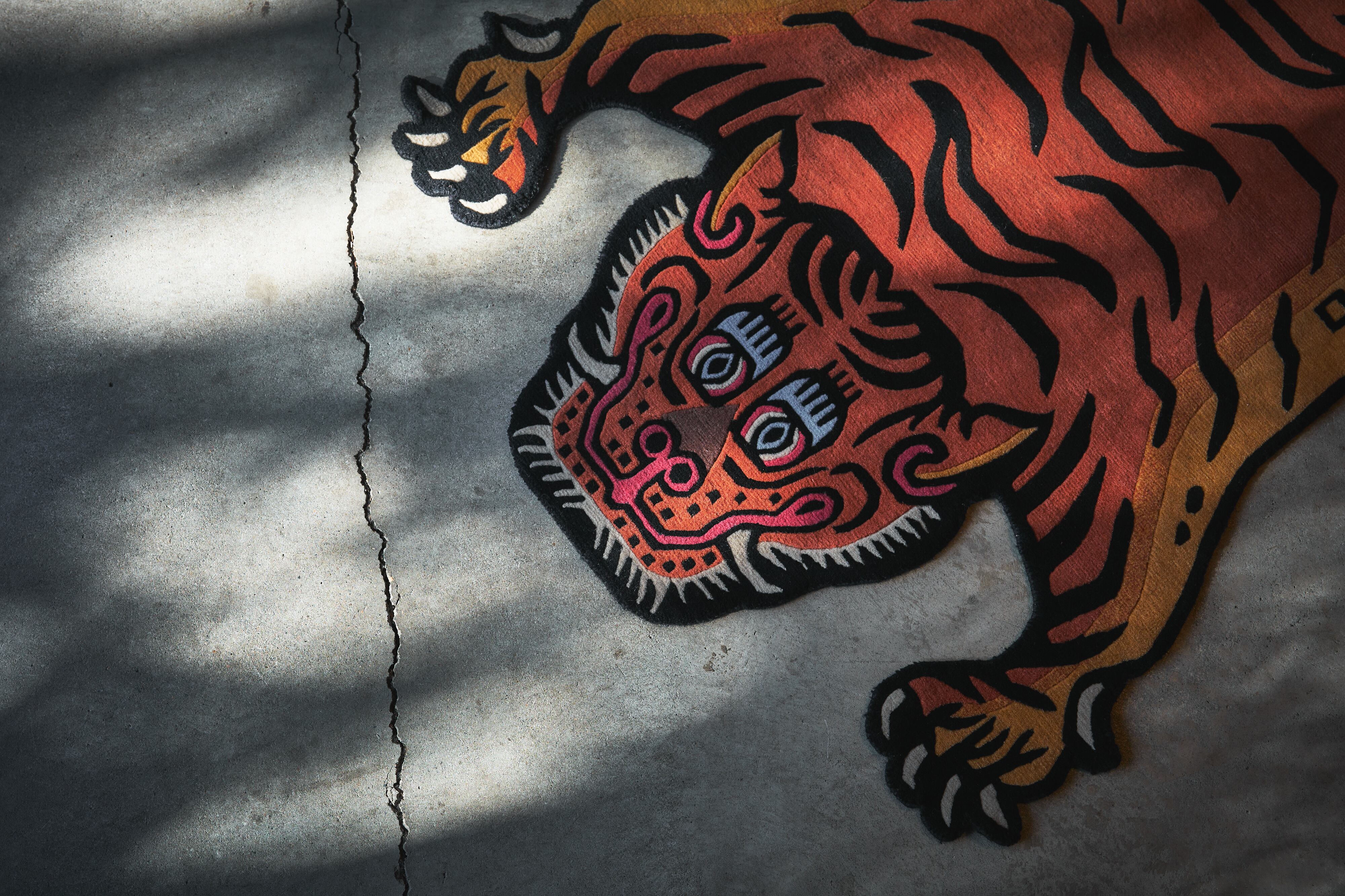 Tibetan Tiger Rug 《Lサイズ•ウール・オリジナル3・クラシックカラー