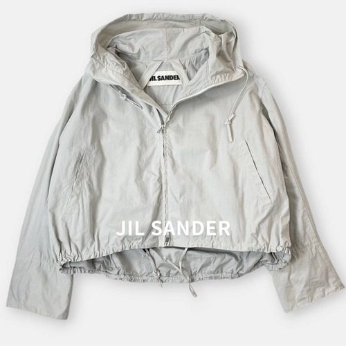JIL SANDER + ジルサンダー プラス 20SS コットン ドロップショルダー ブルゾン ジャケット グレー 32 / J&NREUSE レディース アウター