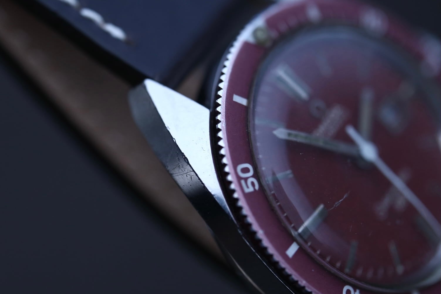 OMEGA】 1970 オメガ シーマスター120 ボーイズ レッド エイジング