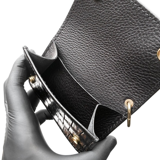 mini Trucker Wallet (Nebraska×Porosus)