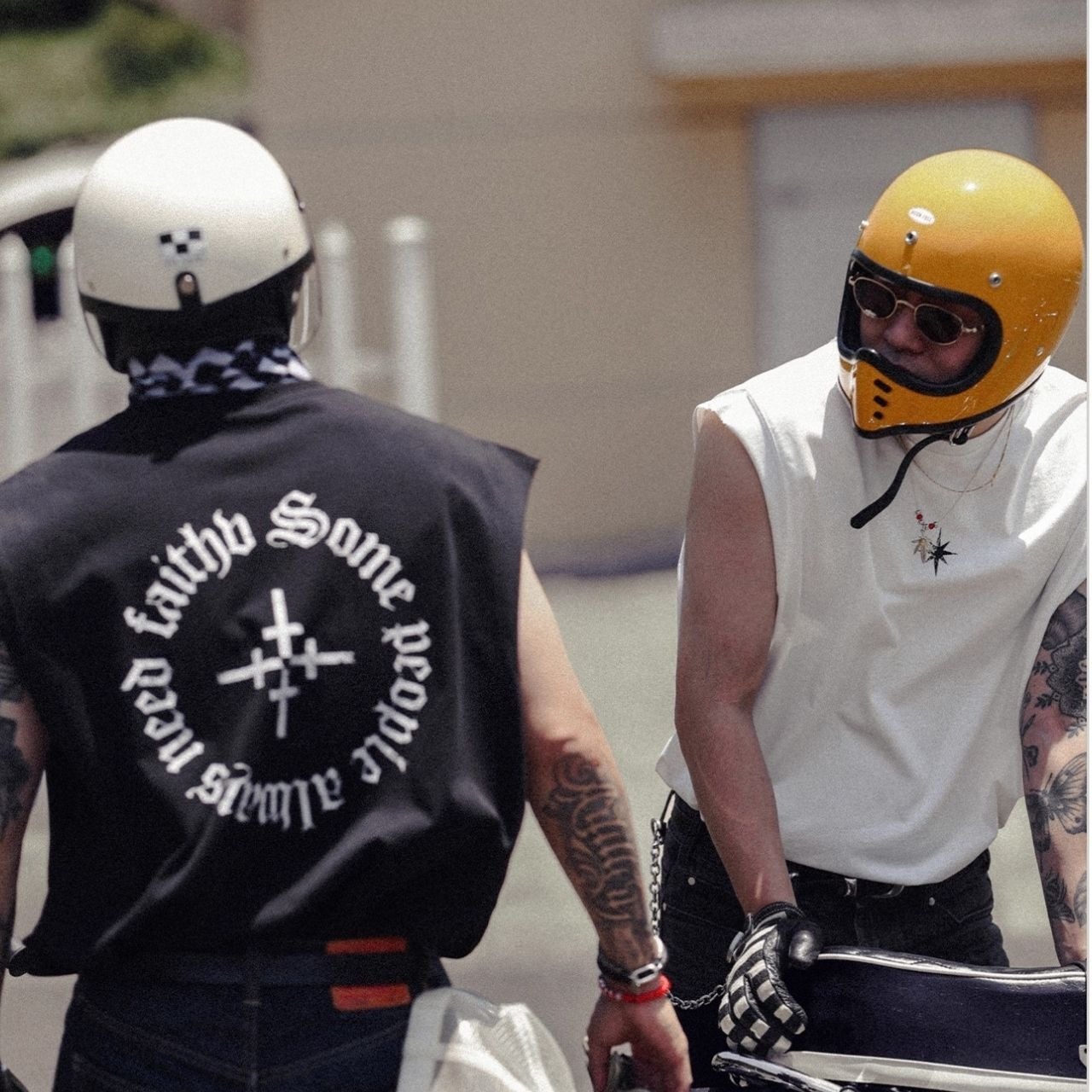 バックプリントルーズタンクトップ　1205