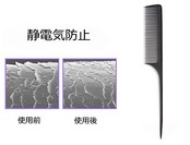 XSYMX カットコーム 櫛 おやれなヘアくし 美容師用 ヘアケア 静電気防止 プロ用カットコーム ウェット ドライ兼用 Black 1 1個 (x 1)