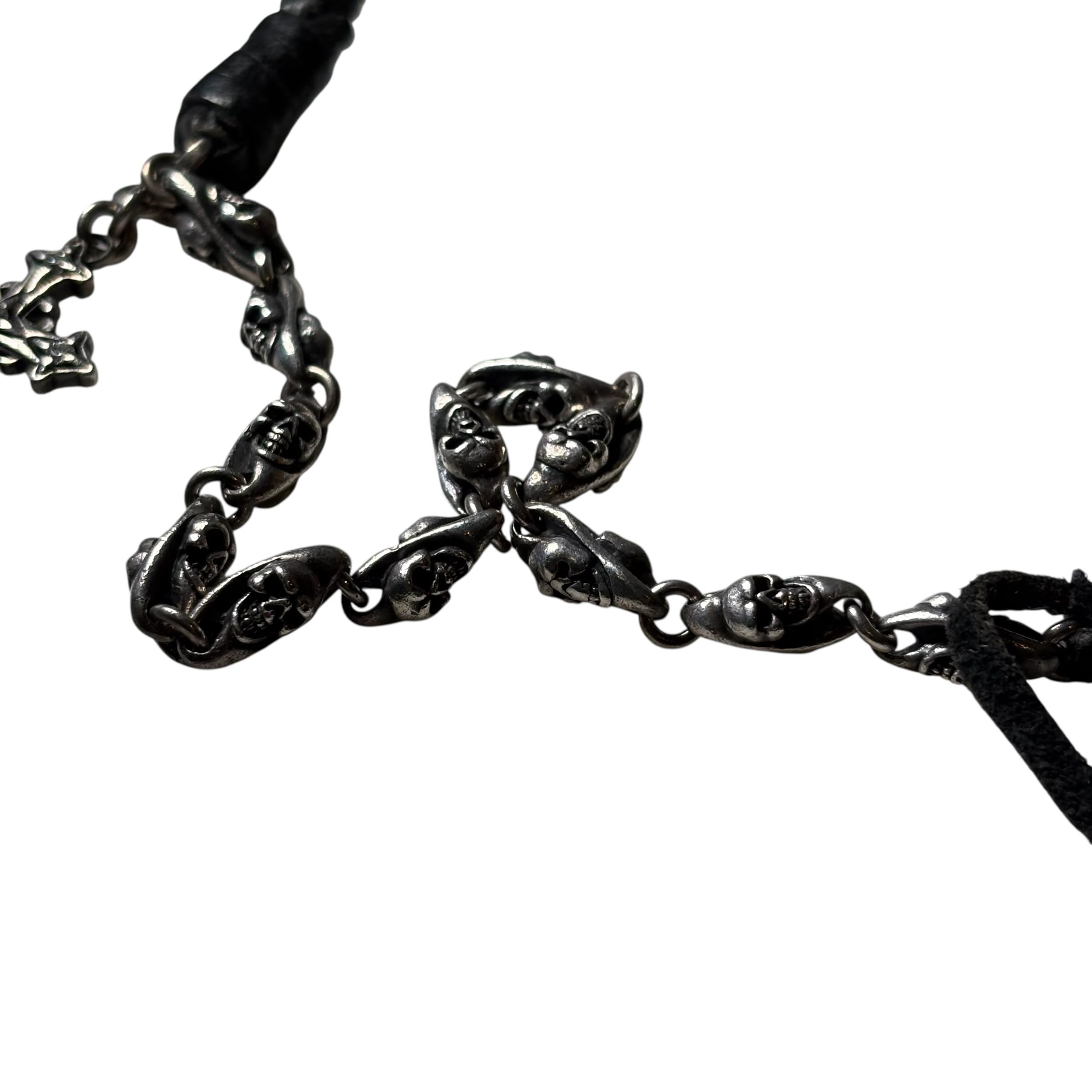 ROBERT WARNER leather × silver chain | NOIR ONLINE