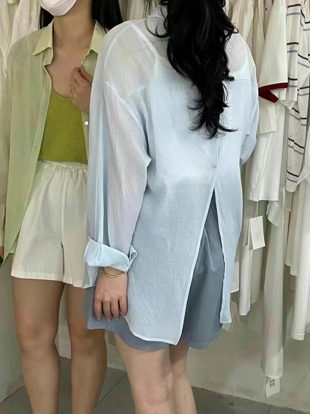 バックシャン シアーブラウス AJ2085-F004