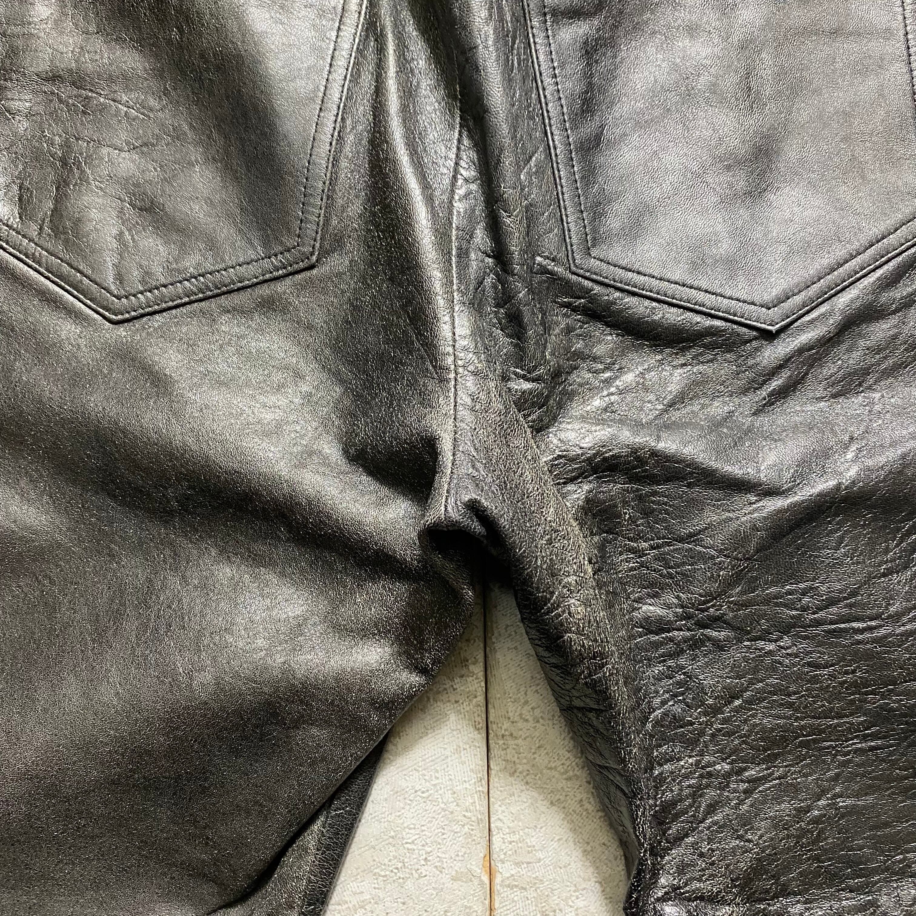 JEAN PAUL GAULTIER HOMME leather pants | NOIR ONLINE
