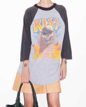 “KISS” Hot in the Shade tour raglan tee 1990