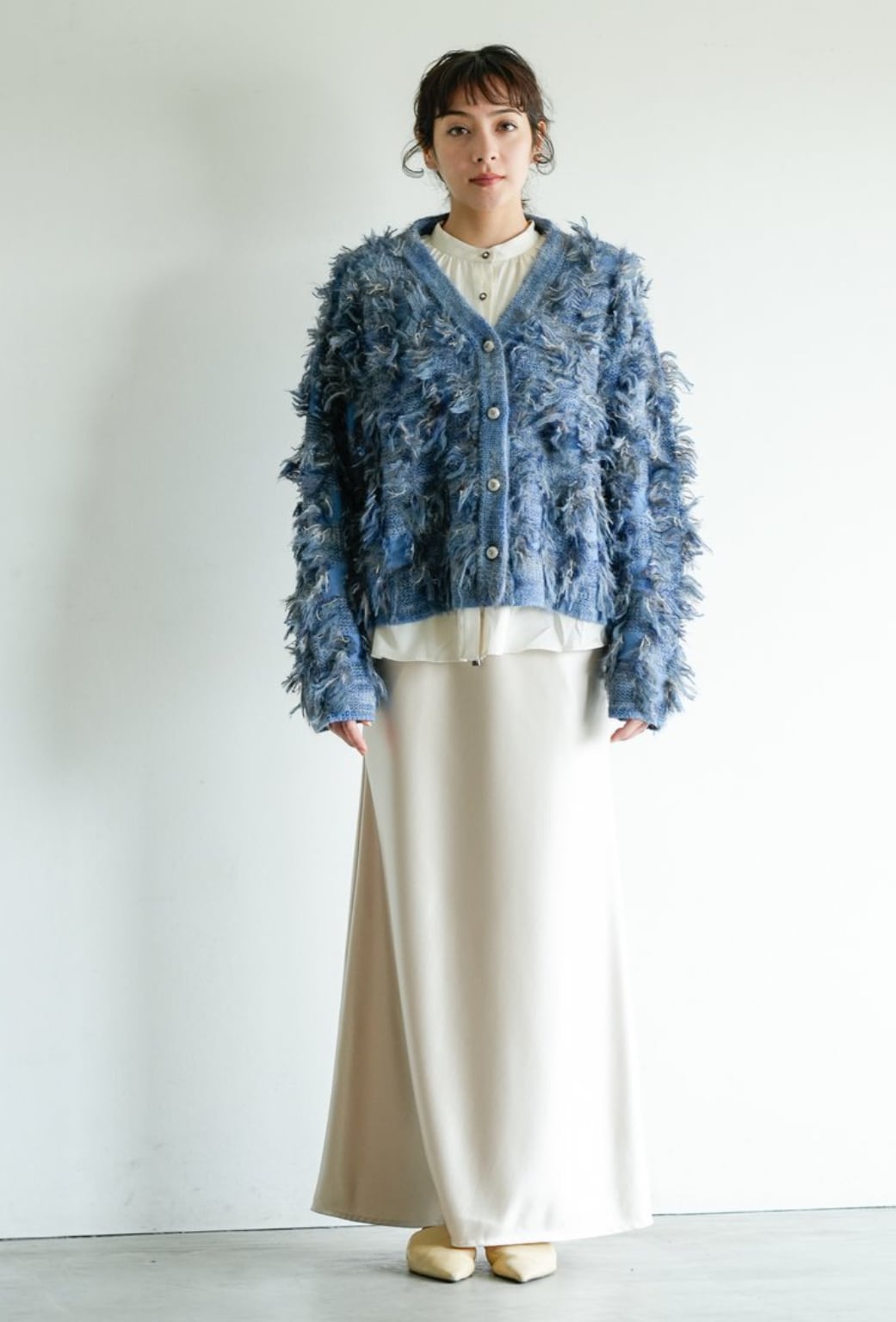 2025AW Lallia Mu【2513456】ジャガードニットカーディガン | calm_select