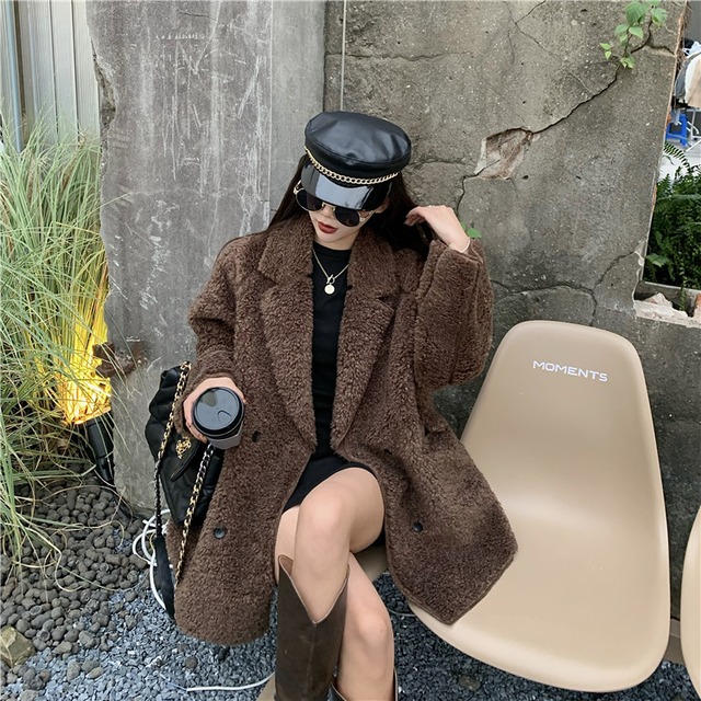 通勤する 冬 ライトラグジュアリー オシャレ 気質 暖かい 中・長セクション コート