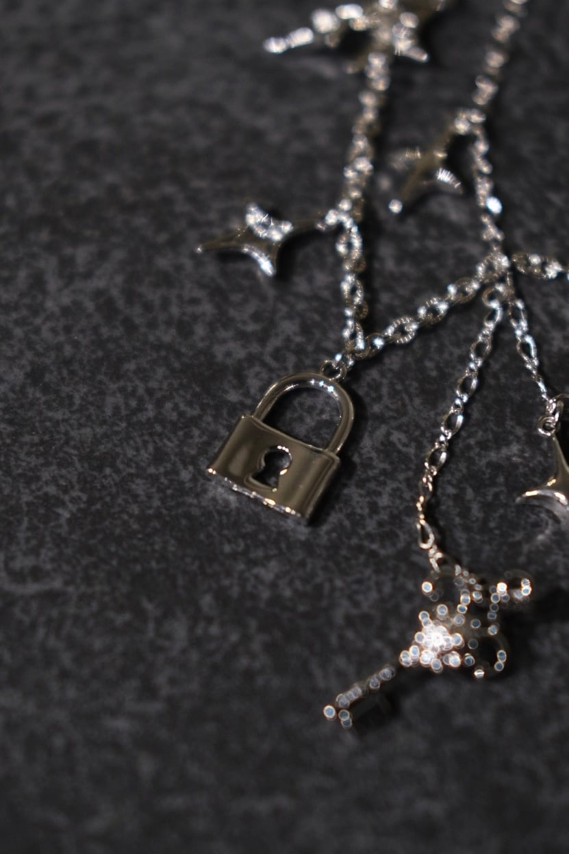 Tanaka Daisuke】key & lock necklace | loop