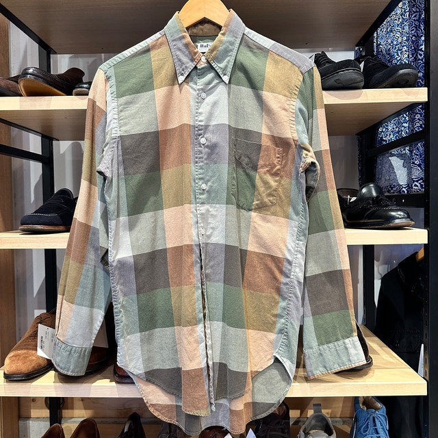 1960s HAL'S "三点留め" COTTON CHECK SHIRT