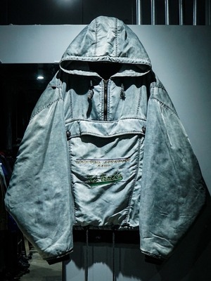 【add(C)vintage】Metallic Coloring Loose Nylon Anorak Parker