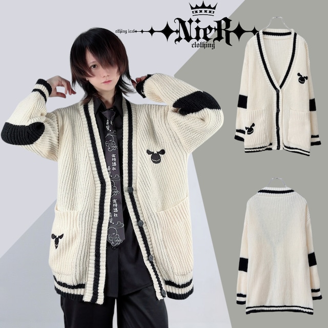 《争奪☆先着39点限定商品》MONO SIMPLE KNIT CARDIGAN【刺繍入り】