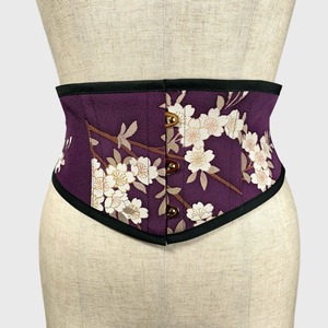 着物コルセット（桜・振袖より制作）Kimono Corset (Sakura・Made of Furisode Kimono)