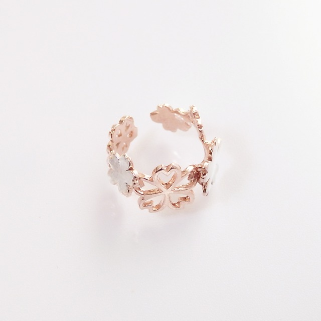 Sakura Blossom *〜桜のイヤーカフ〜* S (silver×pink gold)