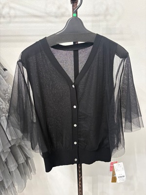 les ague チュールスリーブドルマンカーデ　S 1085