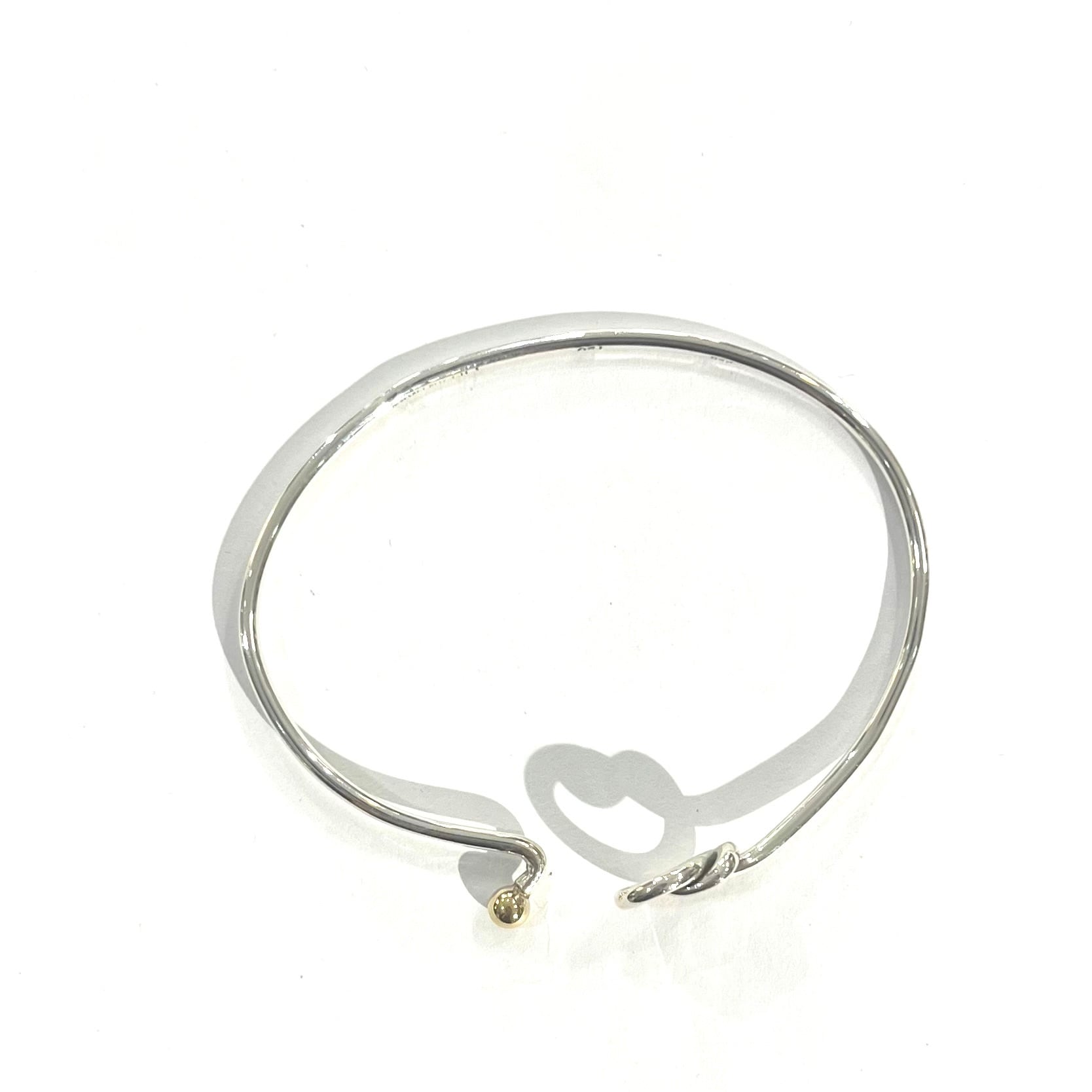 TIFFANY&CO. 】2076 K18 silver925 オープン開閉ラブノット