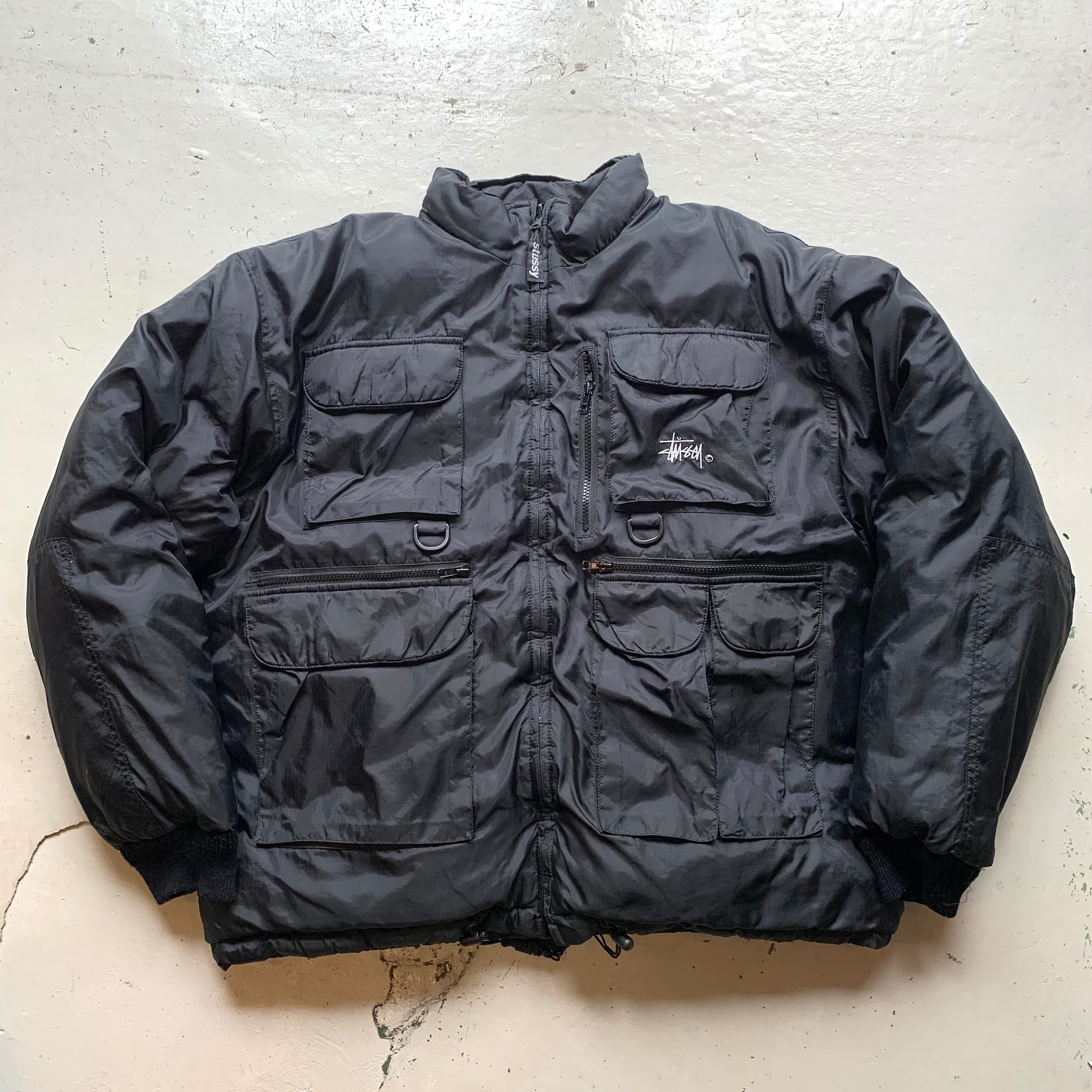 希少 90s old Stussy リバーシブル ダウンジャケット 90s 