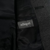 allegri アレグリ カシミヤ混 2B テーラードジャケット 48(L) /メンズ/ブラック グレー