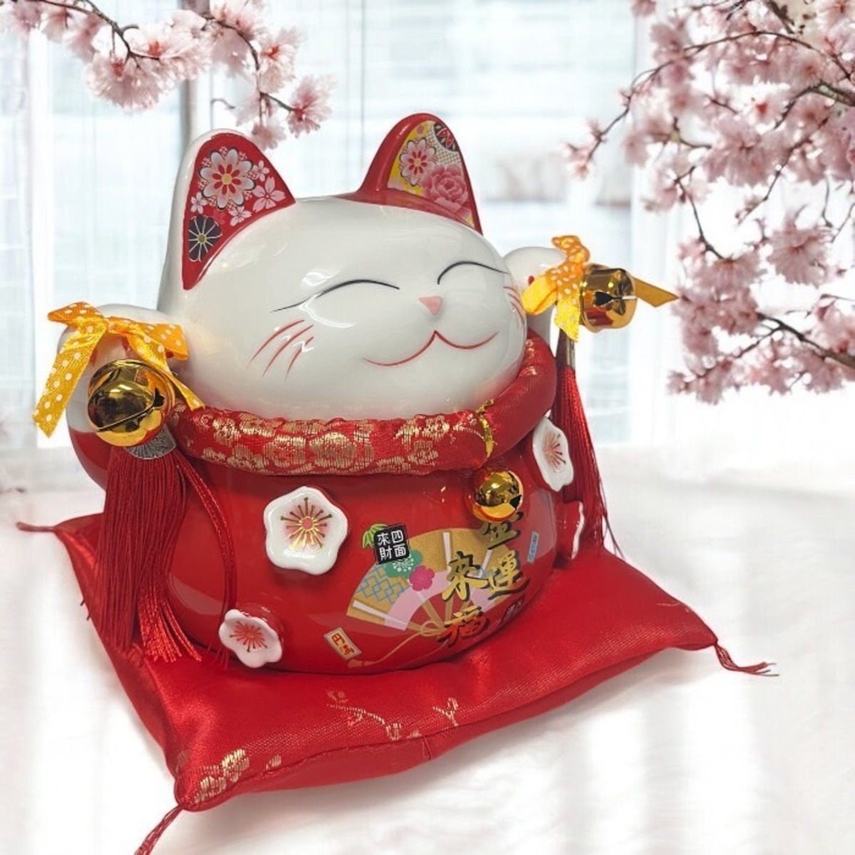 金色の招き猫 貯金箱 約17cm（金彩招き猫貯金箱（SNS-0600532）｜名 