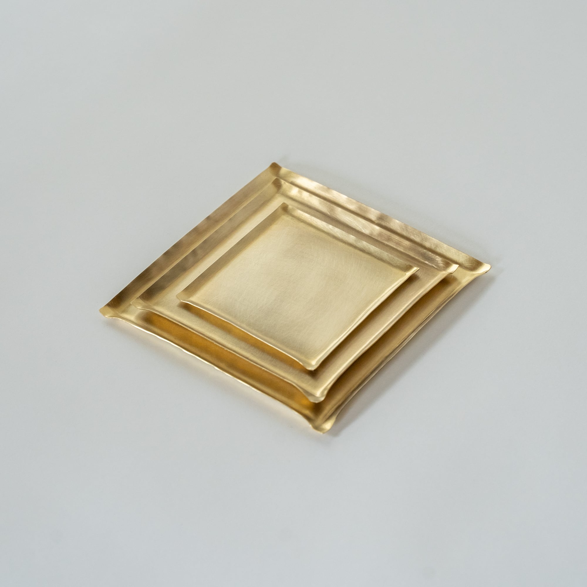 四角皿＜S＞ / 真鍮 minimal plate <square-S> / brass | KUMIJI