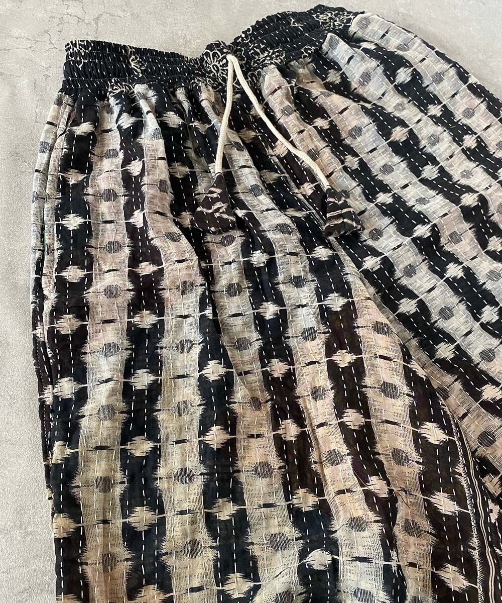 K003 カンタキルトパンツ／モノトーン | Salty（ソルティ）カンタ刺繍